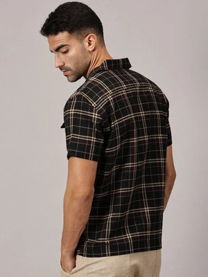 Onyx Check Heavy Dobby Utility Shirt - Regalwolf