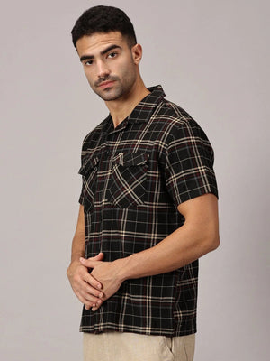 Onyx Check Heavy Dobby Utility Shirt - Regalwolf