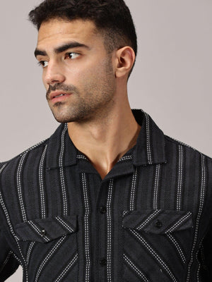 Onyx Dobby Stretch Utility Shirt - Regalwolf