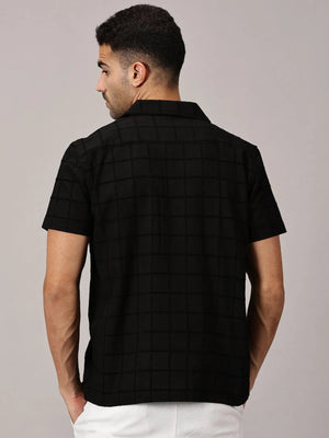 Onyx Grid Channel Dobby Utility Shirt - Regalwolf