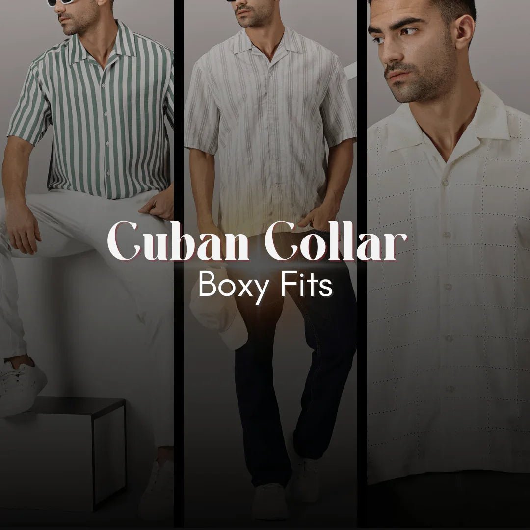 Cuban Collar Boxy Shirts - Regalwolf