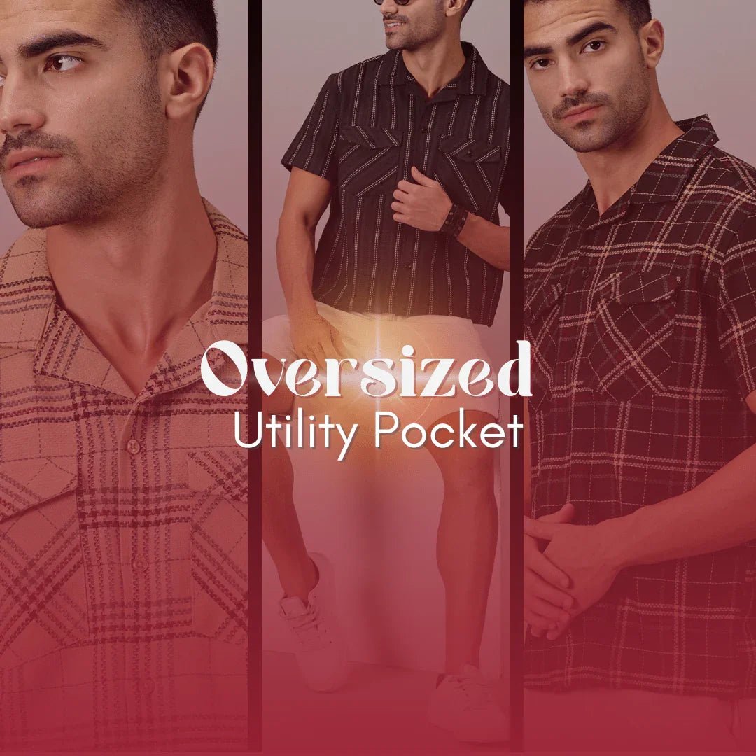 Oversized Utility Pocket Shirts - Regalwolf